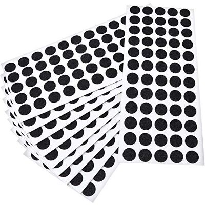 Adsamm ® / 600 x feltrini autoadesivi ultrasottili/Nero/ø 14 mm/Rotondo/piedini per mobili in feltro extra fine da 1.5 mm di spessore/pad protettivi per arredi Adsamm ® / 600 x feltrini autoadesivi ultrasottili/Nero/ø 14 mm/Rotondo/piedini per mobili in feltro extra fine da 1.5 mm di spessore/pad protettivi per arredi