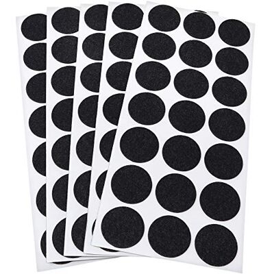 Adsamm ® / 105 x feltrini autoadesivi ultrasottili/Nero/ø 30 mm/Rotondo/piedini per mobili in feltro extra fine da 1.5 mm di spessore/pad protettivi per arredi Adsamm ® / 105 x feltrini autoadesivi ultrasottili/Nero/ø 30 mm/Rotondo/piedini per mobili in feltro extra fine da 1.5 mm di spessore/pad protettivi per arredi