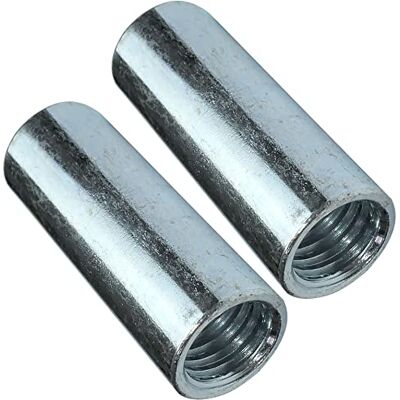Aerzetix Set di 2 dadi manicotti di accoppiamento M12x40x15mm filettato manicotto prolunga cilindrico tondo in acciaio zincato Aerzetix Set di 2 dadi manicotti di accoppiamento M12x40x15mm filettato manicotto prolunga cilindrico tondo in acciaio zincato
