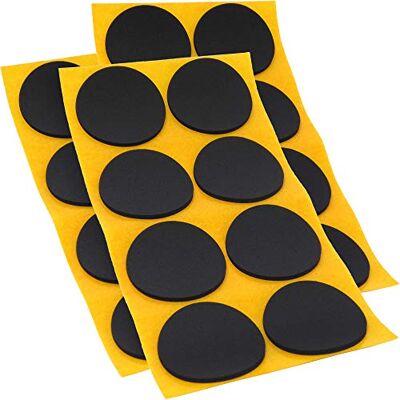 Adsamm ® / 24 x antiscivolo autoadesivi / neri / Ø 50 mm / tondi / piedini adesivi antisdrucciolo in gomma espansa EPDM / cuscinetti protettivi per arredi ® Quality Adsamm ® / 24 x antiscivolo autoadesivi / neri / Ø 50 mm / tondi / piedini adesivi antisdrucciolo in gomma espansa EPDM / cuscinetti protettivi per arredi ® Quality