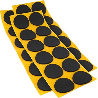 Adsamm ® / 36 x antiscivolo autoadesivi / neri / Ø 40 mm / tondi / piedini adesivi antisdrucciolo in gomma espansa EPDM / cuscinetti protettivi per arredi ® Quality Adsamm ® / 36 x antiscivolo autoadesivi / neri / Ø 40 mm / tondi / piedini adesivi antisdrucciolo in gomma espansa EPDM / cuscinetti protettivi per arredi ® Quality