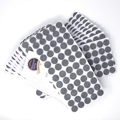 Adsamm ® / 1200 x feltrini autoadesivi/Grigio/ø 20 mm/Rotondo/piedini per mobili in feltro da 3.5 mm di spessore/pad protettivi per arredi Adsamm ® / 1200 x feltrini autoadesivi/Grigio/ø 20 mm/Rotondo/piedini per mobili in feltro da 3.5 mm di spessore/pad protettivi per arredi