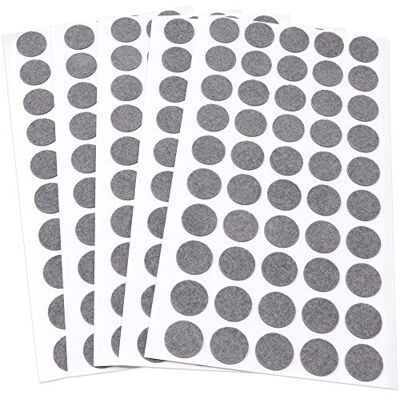 Adsamm ® / 250 x feltrini autoadesivi ultrasottili/Grigio/ø 16 mm/Rotondo/piedini per mobili in feltro extra fine da 1.5 mm di spessore/pad protettivi per arredi Adsamm ® / 250 x feltrini autoadesivi ultrasottili/Grigio/ø 16 mm/Rotondo/piedini per mobili in feltro extra fine da 1.5 mm di spessore/pad protettivi per arredi
