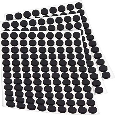 Adsamm ® / 324 x antiscivolo autoadesivi / neri / Ø 10 mm / tondi / piedini adesivi antisdrucciolo in gomma espansa EPDM / cuscinetti protettivi per arredi ® Quality Adsamm ® / 324 x antiscivolo autoadesivi / neri / Ø 10 mm / tondi / piedini adesivi antisdrucciolo in gomma espansa EPDM / cuscinetti protettivi per arredi ® Quality