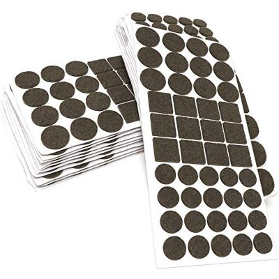 Adsamm ® / 880 x feltrini autoadesivi/Marrone/diverse misure/ø 20 mm/ø 28 mm / 25x25 mm/Rotondo, Quadrato/piedini per mobili in feltro da 3.5 mm di spessore/pad protettivi per arredi Adsamm ® / 880 x feltrini autoadesivi/Marrone/diverse misure/ø 20 mm/ø 28 mm / 25x25 mm/Rotondo, Quadrato/piedini per mobili in feltro da 3.5 mm di spessore/pad protettivi per arredi