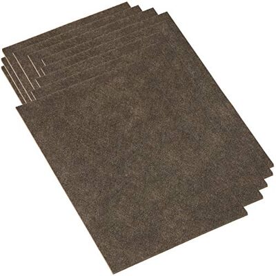 Adsamm ® / 10 x fogli di feltro autoadesivo/Marrone / 200x300 mm/Rettangolare/piedini per mobili in feltro da 3.5 mm di spessore/pad protettivo per mobili e arredi Adsamm ® / 10 x fogli di feltro autoadesivo/Marrone / 200x300 mm/Rettangolare/piedini per mobili in feltro da 3.5 mm di spessore/pad protettivo per mobili e arredi