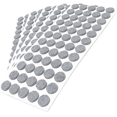 Adsamm ® / 300 x feltrini autoadesivi/Grigio/ø 14 mm/Rotondo/piedini per mobili in feltro da 3.5 mm di spessore/pad protettivi per arredi Adsamm ® / 300 x feltrini autoadesivi/Grigio/ø 14 mm/Rotondo/piedini per mobili in feltro da 3.5 mm di spessore/pad protettivi per arredi