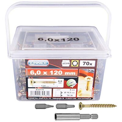 CONNEX a70 EMR - Vite Torx universale 6,0x120 - Viti CONNEX a70 EMR - Vite Torx universale 6,0x120 - Viti