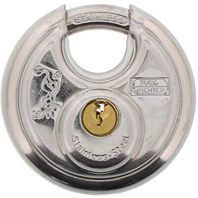 Burg-Wächter , Lucchetto 8 mm spessore arco, kneif protezione, 2 chiavi, Diskus 22 Ni 60 SB Burg-Wächter , Lucchetto 8 mm spessore arco, kneif protezione, 2 chiavi, Diskus 22 Ni 60 SB