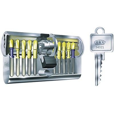 BKS Cilindro con GF, BL 31/31 mm con 3 chiavi, BKS Cilindro con GF, BL 31/31 mm con 3 chiavi,