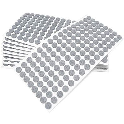 Adsamm ® / 1280 x feltrini autoadesivi/Grigio/ø 12 mm/Rotondo/piedini per mobili in feltro da 3.5 mm di spessore/pad protettivi per arredi Adsamm ® / 1280 x feltrini autoadesivi/Grigio/ø 12 mm/Rotondo/piedini per mobili in feltro da 3.5 mm di spessore/pad protettivi per arredi