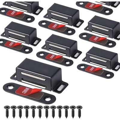 Mousike Magneti per armadietto Chiusura per porta dell'armadio per cucina Bagno Armadio Armadio Chiusure per armadio Chiusura per cassetto per porta dell'armadio (Confezione da 8 neri) Mousike Magneti per armadietto Chiusura per porta dell'armadio per cucina Bagno Armadio Armadio Chiusure per armadio Chiusura per cassetto per porta dell'armadio (Confezione da 8 neri)