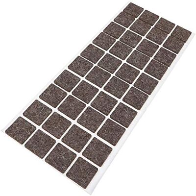 Adsamm ® / 40 x feltrini autoadesivi in lana / marrone / 25x25 mm / quadrati / piedini per mobili in feltro naturale extra soft da 3 mm di spessore / pad protettivi per arredi ® Quality Adsamm ® / 40 x feltrini autoadesivi in lana / marrone / 25x25 mm / quadrati / piedini per mobili in feltro naturale extra soft da 3 mm di spessore / pad protettivi per arredi ® Quality