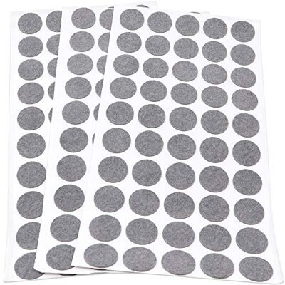 Adsamm ® / 150 x feltrini autoadesivi ultrasottili/Grigio/ø 20 mm/Rotondo/piedini per mobili in feltro extra fine da 1.5 mm di spessore/pad protettivi per arredi Adsamm ® / 150 x feltrini autoadesivi ultrasottili/Grigio/ø 20 mm/Rotondo/piedini per mobili in feltro extra fine da 1.5 mm di spessore/pad protettivi per arredi