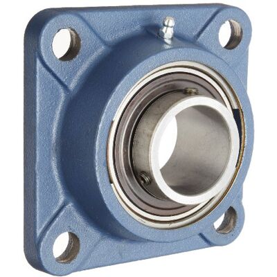 SKF fy-tf Series cuscinetto a sfera flangia unità bullone, 4 fori, vite di bloccaggio, Regreasable, contatto e Flinger sigilli, in ghisa, metrico, 50 millimeters, 1 SKF fy-tf Series cuscinetto a sfera flangia unità bullone, 4 fori, vite di bloccaggio, Regreasable, contatto e Flinger sigilli, in ghisa, metrico, 50 millimeters, 1