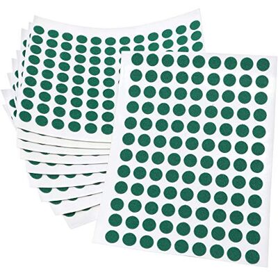 Adsamm ® / 1080 x feltrini autoadesivi ultrasottili/Verde/ø 10 mm/Rotondo/piedini per mobili in feltro extra fine da 1.5 mm di spessore/pad protettivi per arredi Adsamm ® / 1080 x feltrini autoadesivi ultrasottili/Verde/ø 10 mm/Rotondo/piedini per mobili in feltro extra fine da 1.5 mm di spessore/pad protettivi per arredi