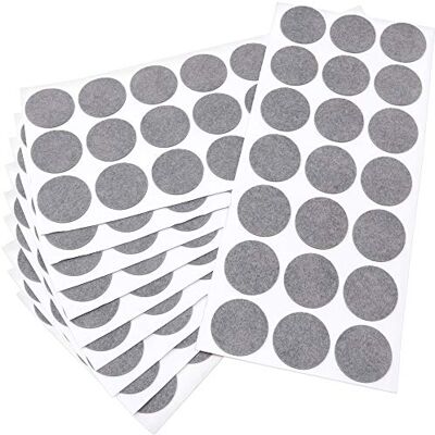 Adsamm ® / 210 x feltrini autoadesivi ultrasottili/Grigio/ø 30 mm/Rotondo/piedini per mobili in feltro extra fine da 1.5 mm di spessore/pad protettivi per arredi Adsamm ® / 210 x feltrini autoadesivi ultrasottili/Grigio/ø 30 mm/Rotondo/piedini per mobili in feltro extra fine da 1.5 mm di spessore/pad protettivi per arredi