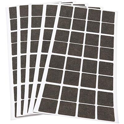 Adsamm ® / 160 x feltrini autoadesivi ultrasottili/Marrone / 25x25 mm/Quadrato/piedini per mobili in feltro extra fine da 1.5 mm di spessore/pad protettivi per arredi Adsamm ® / 160 x feltrini autoadesivi ultrasottili/Marrone / 25x25 mm/Quadrato/piedini per mobili in feltro extra fine da 1.5 mm di spessore/pad protettivi per arredi
