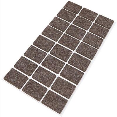 Adsamm ® / 24 x feltrini autoadesivi in lana / marrone / 25x35 mm / rettangolari / piedini per mobili in feltro naturale extra soft da 3 mm di spessore / pad protettivi per arredi ® Quality Adsamm ® / 24 x feltrini autoadesivi in lana / marrone / 25x35 mm / rettangolari / piedini per mobili in feltro naturale extra soft da 3 mm di spessore / pad protettivi per arredi ® Quality