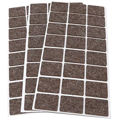 Adsamm ® / 72 x feltrini autoadesivi in lana / marrone / 25x35 mm / rettangolari / piedini per mobili in feltro naturale extra soft da 3 mm di spessore / pad protettivi per arredi ® Quality Adsamm ® / 72 x feltrini autoadesivi in lana / marrone / 25x35 mm / rettangolari / piedini per mobili in feltro naturale extra soft da 3 mm di spessore / pad protettivi per arredi ® Quality