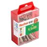 Fischer Rapido lotto inizio di 30 viti a testa svasata 4,5 x 60 mm zincato giallo tg pz