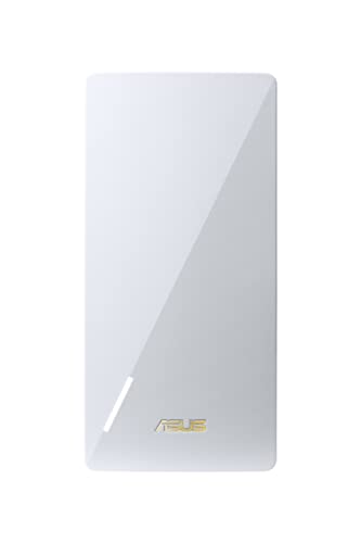 Asus RP AX56 AX1800 Range Extender, Dual Band WiFi 6, 802.11ax, 1800 Mbps, AiMesh, Facile Configurazione e Gestione tramite App Mobile, Elevata Compatibilità, Bianco