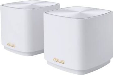 Asus ZenWiFi XD4 Plus Set di 2 sistemi AX1800 Whole-Home Mesh WiFi 6 (fino a 306 m², AiMesh, AiProtection, fissaggio a parete, controllo app), colore: Bianco