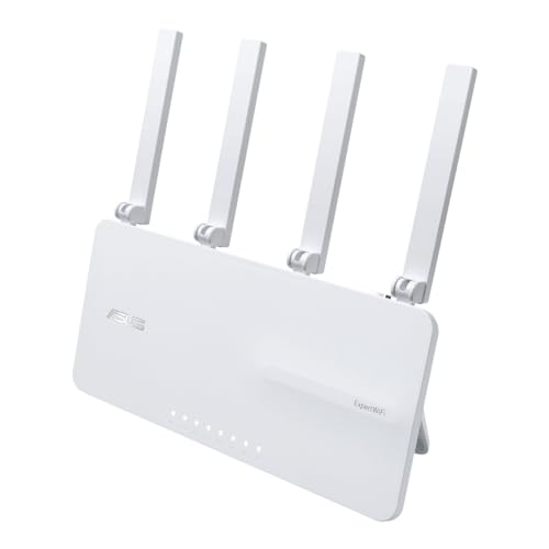 Asus ExpertWiFi EBR63 AX30000 Router Business All in One Access Point, Dual-band WIFI, SDN, VLAN, Dual WAN, VPN, Guest Portal, Free WiFi, AiProtection Pro, Bianco
