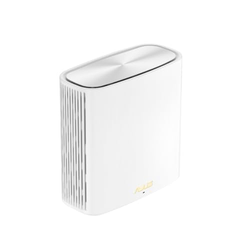 Asus ZenWiFi XD6S AX5400 Sistema WiFi Mesh, 1 Pezzo, Connessione Veloce WiFi 6, Protezione Internet Integrata Per Tutti i Tuoi Dispositivi, Gestione Tramite App, Supporto Installazione a Muro, Bianco