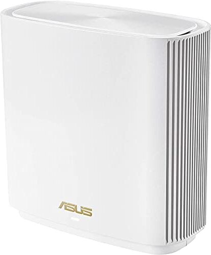 Asus ZenWiFi XT8 sistema Mesh Wi-Fi 6 tri-band AX6600, 4+ camere, 6.6 gbps, 3 ssid, Internet security e controllo genitori incluso a vita, porta 2.5g, 1 pezzo, bianco