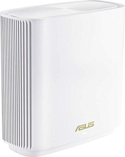 Asus ZenWiFi XT8 sistema Mesh Wi-Fi 6 tri-band AX6600, copertura fino a 230 m²/4+ camere, 6.6 gbps wi-fi, 3 ssid, Internet security e controllo genitori incluso a vita, porta 2.5g, 1 pezzo, bianco