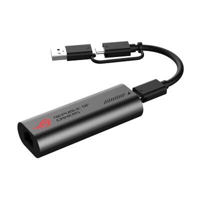 Asus ROG USB-C10G, Adattatore Ethernet da 10 GB, USB-C/USB-A, Nero Asus ROG USB-C10G, Adattatore Ethernet da 10 GB, USB-C/USB-A, Nero