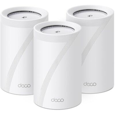 TP-Link WiFi 7 Deco BE68(3-pack) Mesh WiFi, BE14000Mbps Tri-Band, Canali 320 MHz, Porta Ethernet Fino a 10 Gbps, Senza Precedenti, Alexa, MLO, Funziona con Qualsiasi ISP e Modem, 3 Pezzi TP-Link WiFi 7 Deco BE68(3-pack) Mesh WiFi, BE14000Mbps Tri-Band, Canali 320 MHz, Porta Ethernet Fino a 10 Gbps, Senza Precedenti, Alexa, MLO, Funziona con Qualsiasi ISP e Modem, 3 Pezzi
