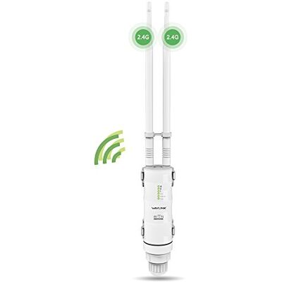 WAVLINK Potente ripetitore WiFi da esterno con antenna WiFi a lunga portata Amplificatore N300 2.4G Outdoor Poe Ripetitore WiFi Esterno- Ideale per grandi spazi remoti WAVLINK Potente ripetitore WiFi da esterno con antenna WiFi a lunga portata Amplificatore N300 2.4G Outdoor Poe Ripetitore WiFi Esterno- Ideale per grandi spazi remoti