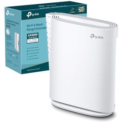 TP-Link RE900XD Ripetitore Wi-Fi 6 AX6000Mbps Doppia Banda, 160MHz, 2,5 Gigabit Porta, Amplificatore Mesh Extender, Ripetitore Potente Per Casa, Access Point, MU-MIMO, Da Tavolo o Da Parete TP-Link RE900XD Ripetitore Wi-Fi 6 AX6000Mbps Doppia Banda, 160MHz, 2,5 Gigabit Porta, Amplificatore Mesh Extender, Ripetitore Potente Per Casa, Access Point, MU-MIMO, Da Tavolo o Da Parete