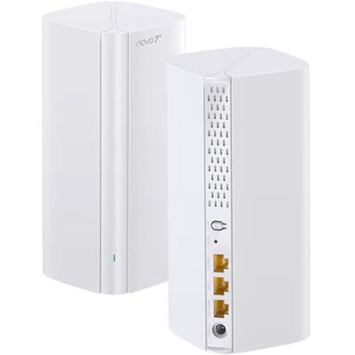 Tenda Nova ME3 Pro 7 Sistema WiFi Mesh BE3600 Dual Band (2.4GHz: 688Mbps, 5GHz: 2882Mbps), copertura per 2-3 camere da letto 3 porte Gigabit per unità, NFC, WPA3, confezione da 2 Tenda Nova ME3 Pro 7 Sistema WiFi Mesh BE3600 Dual Band (2.4GHz: 688Mbps, 5GHz: 2882Mbps), copertura per 2-3 camere da letto 3 porte Gigabit per unità, NFC, WPA3, confezione da 2