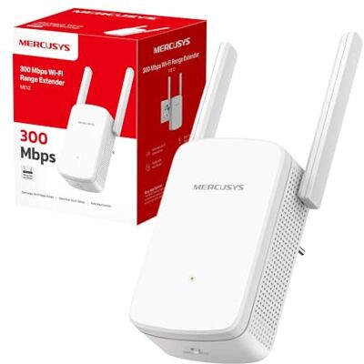 MERCUSYS ME12 Ripetitore Wi-Fi Potente per Casa, 2 Antenne Esterne N300Mbps WPA3, Configurazione Semplificata, Compatibile con Qualsiasi Modem Router, Ripetitore Potente per Casa e Ufficio MERCUSYS ME12 Ripetitore Wi-Fi Potente per Casa, 2 Antenne Esterne N300Mbps WPA3, Configurazione Semplificata, Compatibile con Qualsiasi Modem Router, Ripetitore Potente per Casa e Ufficio