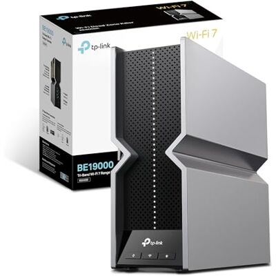 TP-Link Range Extender Wi-Fi 7 Tri-Band fino a 19 Gbps, Compatibile Mesh TP-Link Range Extender Wi-Fi 7 Tri-Band fino a 19 Gbps, Compatibile Mesh