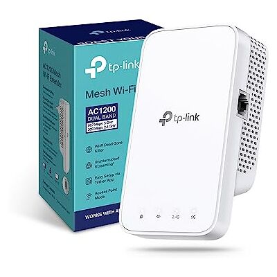 TP-Link Ripetitore WiFi RE330, amplificatore WiFi AC1200, estensore fino a 120 ㎡, potente ripetitore per casa con porta ethernet, compatibile con tutti i box internet TP-Link Ripetitore WiFi RE330, amplificatore WiFi AC1200, estensore fino a 120 ㎡, potente ripetitore per casa con porta ethernet, compatibile con tutti i box internet