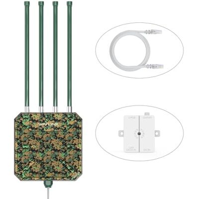 WAVLINK AX3000 Extender WiFi 6 Outdoor a Lungo Raggio, Punto di Accesso Wireless Esterno, Supporto PoE Attivo, Antenne 4x8dBi, Soluzione Esterna IP67, Fino a 128 Dispositivi WAVLINK AX3000 Extender WiFi 6 Outdoor a Lungo Raggio, Punto di Accesso Wireless Esterno, Supporto PoE Attivo, Antenne 4x8dBi, Soluzione Esterna IP67, Fino a 128 Dispositivi