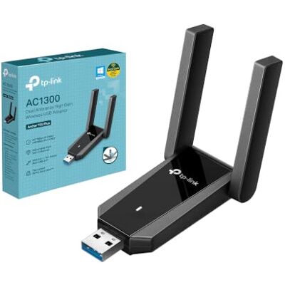 TP-Link Archer T5U Plus Adattatore WiFi USB 3.0 AC1300,2 antenna wifi TP-Link Archer T5U Plus Adattatore WiFi USB 3.0 AC1300,2 antenna wifi