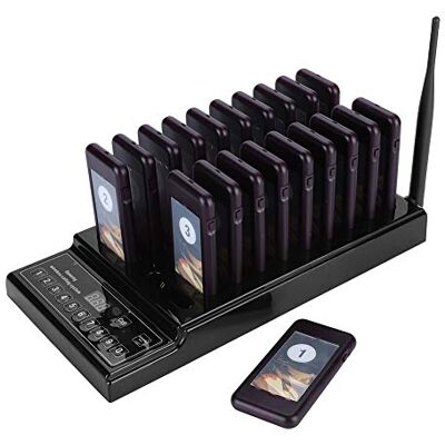 Bewinner Cercapersone Ristorante, di Chiamare 1 Trasmettitore+20 Ricevitori 999 Canali, Cercapersone senza , Coda, Wireless Pager System Per Bar/Chiesa/Hotel/Ospedale Bewinner Cercapersone Ristorante, di Chiamare 1 Trasmettitore+20 Ricevitori 999 Canali, Cercapersone senza , Coda, Wireless Pager System Per Bar/Chiesa/Hotel/Ospedale