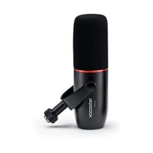 Focusrite DM14v Microfono Dinamico per Broadcast e Podcast, Scudo Antivento Integrato e Supporto Ammortizzatore, Cavo XLR Incluso, Nero Focusrite DM14v Microfono Dinamico per Broadcast e Podcast, Scudo Antivento Integrato e Supporto Ammortizzatore, Cavo XLR Incluso, Nero