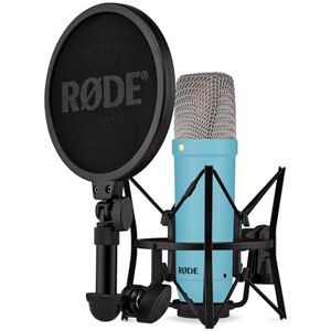 RØDE NT1 Signature Series Microfono a Condensatore a Grande Diaframma con Shock Mount, Filtro Antipop e Cavo XLR per Produzione Musicale, Registrazione Vocale, Streaming e Podcasting (Blu) RØDE NT1 Signature Series Microfono a Condensatore a Grande Diaframma con Shock Mount, Filtro Antipop e Cavo XLR per Produzione Musicale, Registrazione Vocale, Streaming e Podcasting (Blu)