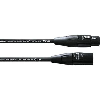 Cordial CIM3FM Cavo microfono XLR 3 m, spina REAN Silver, Essentials Cordial CIM3FM Cavo microfono XLR 3 m, spina REAN Silver, Essentials