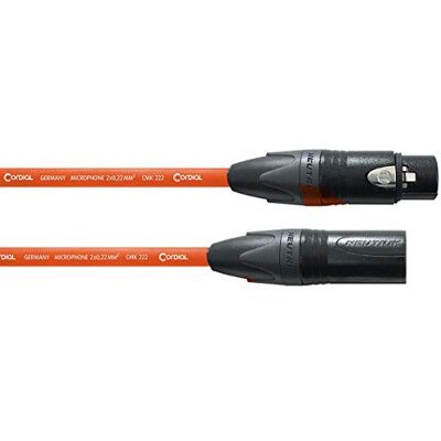 Cordial Cavo micro XLR 5 m arancione Cordial Cavo micro XLR 5 m arancione