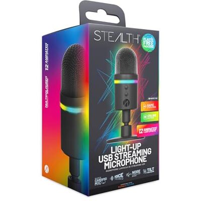 STEALTH Microfono USB a LED con funzione di cancellazione del rumore STEALTH Microfono USB a LED con funzione di cancellazione del rumore