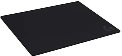 Logitech G740 Grande mousepad da gioco spesso 5 mm ottimizzato per sensori di gioco, attrito superficiale moderato, tappetino per mouse antiscivolo, accessori da gioco per Mac e PC, 460 x 400 x 5 mm