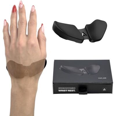 DELTAHUB , Poggiapolsi ergonomico Carpio 2.0 per mancini, supporto per tunnel carpale, sollievo dal dolore, anti-fatica, facile scorrimento, elegante, per ufficio, computer, laptop, gaming, L, nero DELTAHUB , Poggiapolsi ergonomico Carpio 2.0 per mancini, supporto per tunnel carpale, sollievo dal dolore, anti-fatica, facile scorrimento, elegante, per ufficio, computer, laptop, gaming, L, nero
