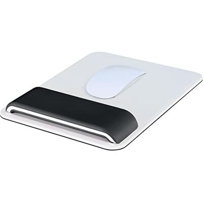 Leitz Ergo WOW Tappetino per Mouse con Poggiapolsi Regolabile, Due Impostazioni di Altezza, Nero/Bianco, 65170095 Leitz Ergo WOW Tappetino per Mouse con Poggiapolsi Regolabile, Due Impostazioni di Altezza, Nero/Bianco, 65170095